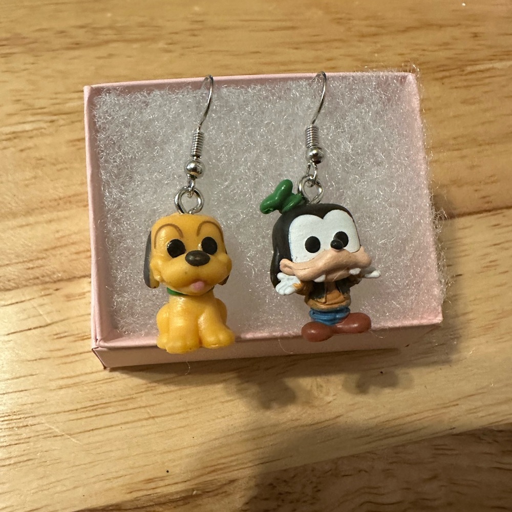 Goofy and Pluto earrings